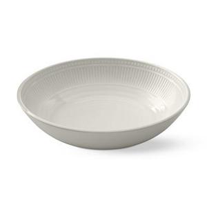 Pleated Outdoor Melamine Serving Bowl, Ivory 2x