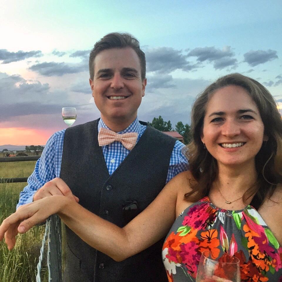 If you look closely Morgan is balancing wine glass on his shoulder. Bozeman, MT.
