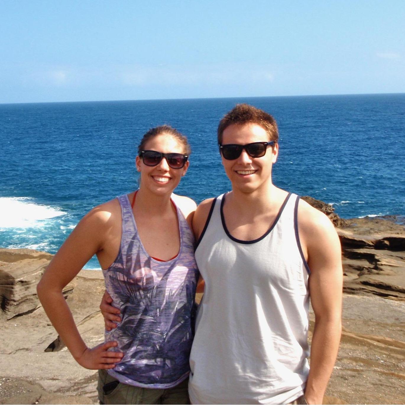 Our first picture together! Training Trip 2012 in Hawaii!