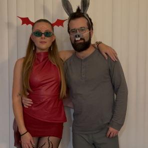Dragon and Donkey for Halloween!