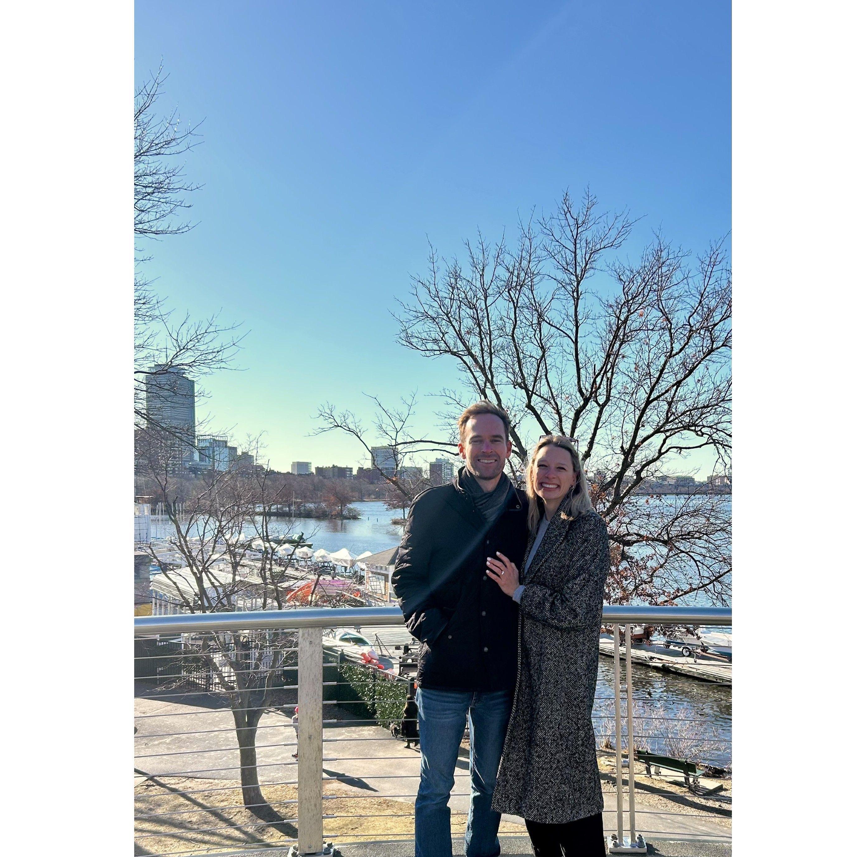 John proposed on the Charles River Esplanade on December 14, 2024! IT WAS THE BEST DAY!!!