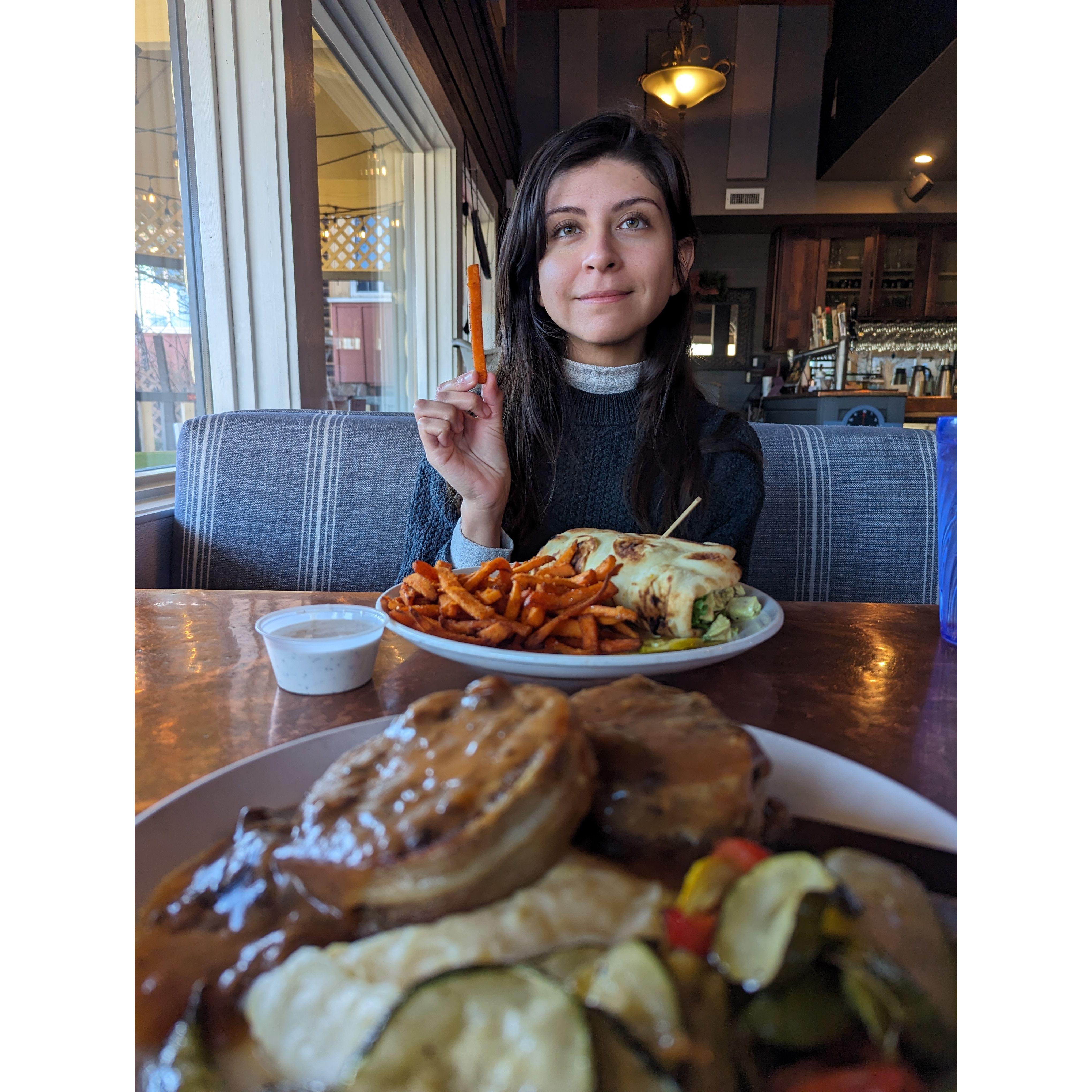 POV: You regret not ordering the sweet potato fries