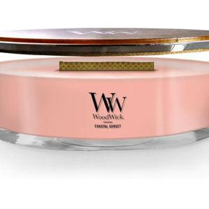 WoodWick Coastal Sunset Gifts for Women and Men, 16 oz Ellipse Candle with Crackling Wick