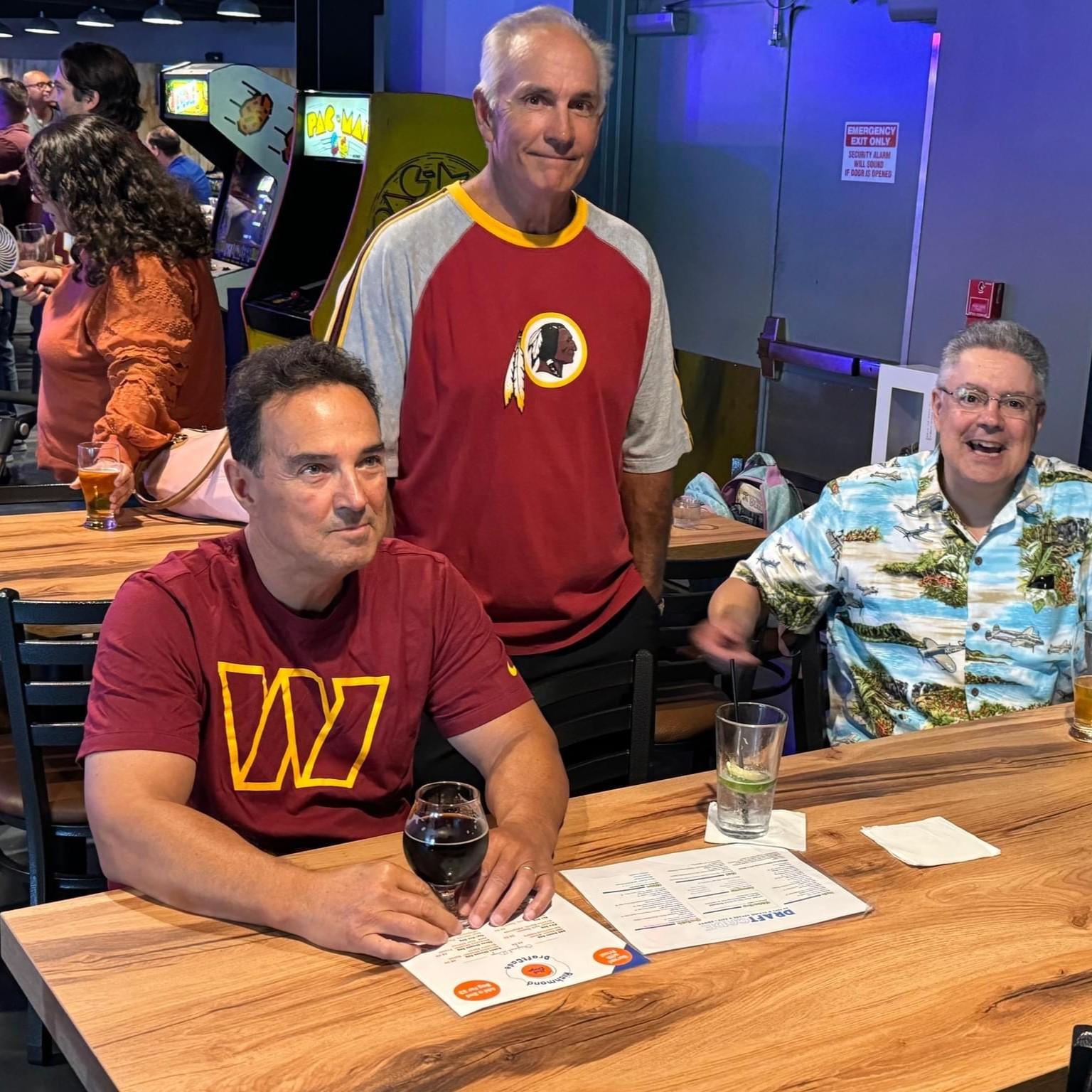 Thankfully the bar had a TV so the fellas could watch their beloved football. A familiar scene to Jackie on a Sunday afternoon.