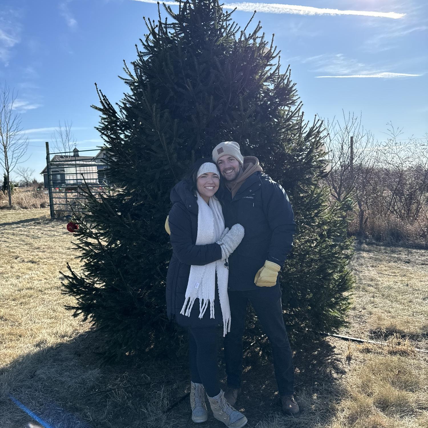 Picking out Christmas trees!! Blake put his lumberjack skills to test this day! TIMBERR!
