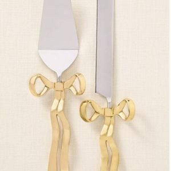 Benedita Stainless Steel Bow Cake Serve Set