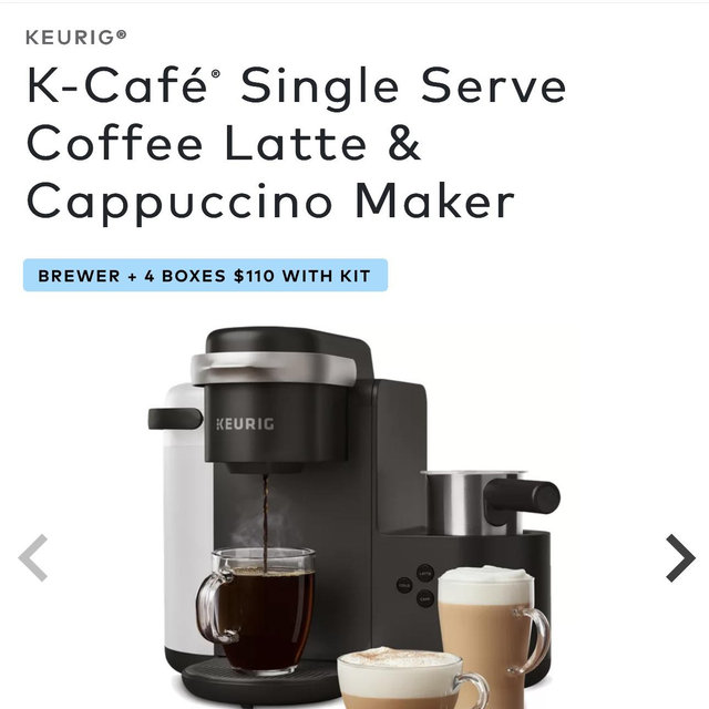 K-Café® Single Serve Coffee Latte & Cappuccino Maker