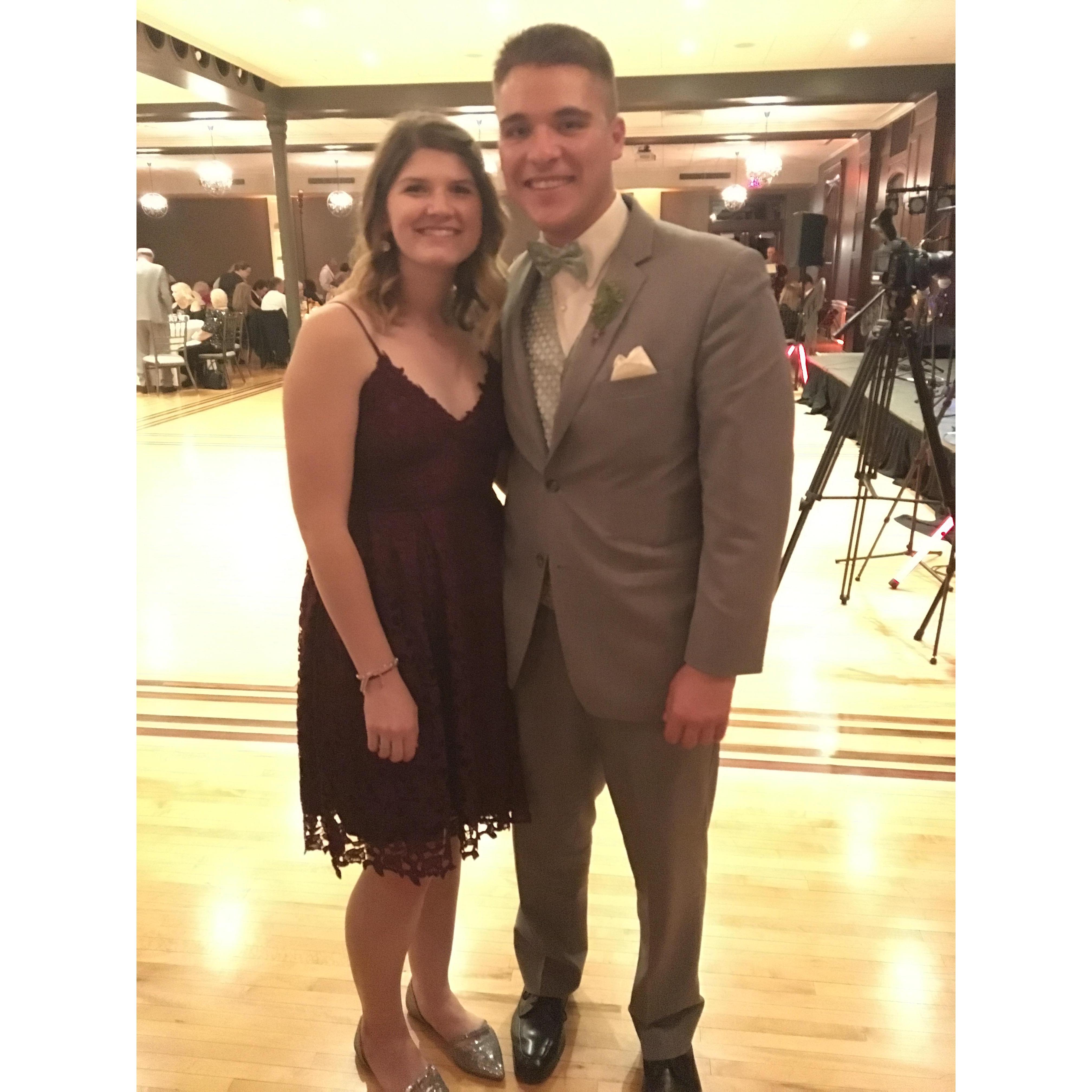 the first wedding we attended as a couple
