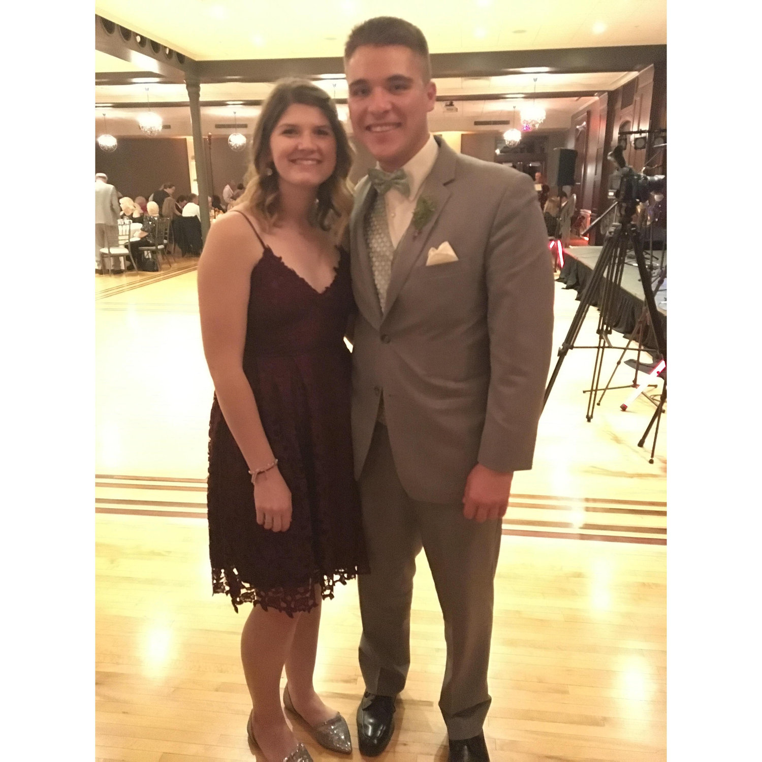 the first wedding we attended as a couple