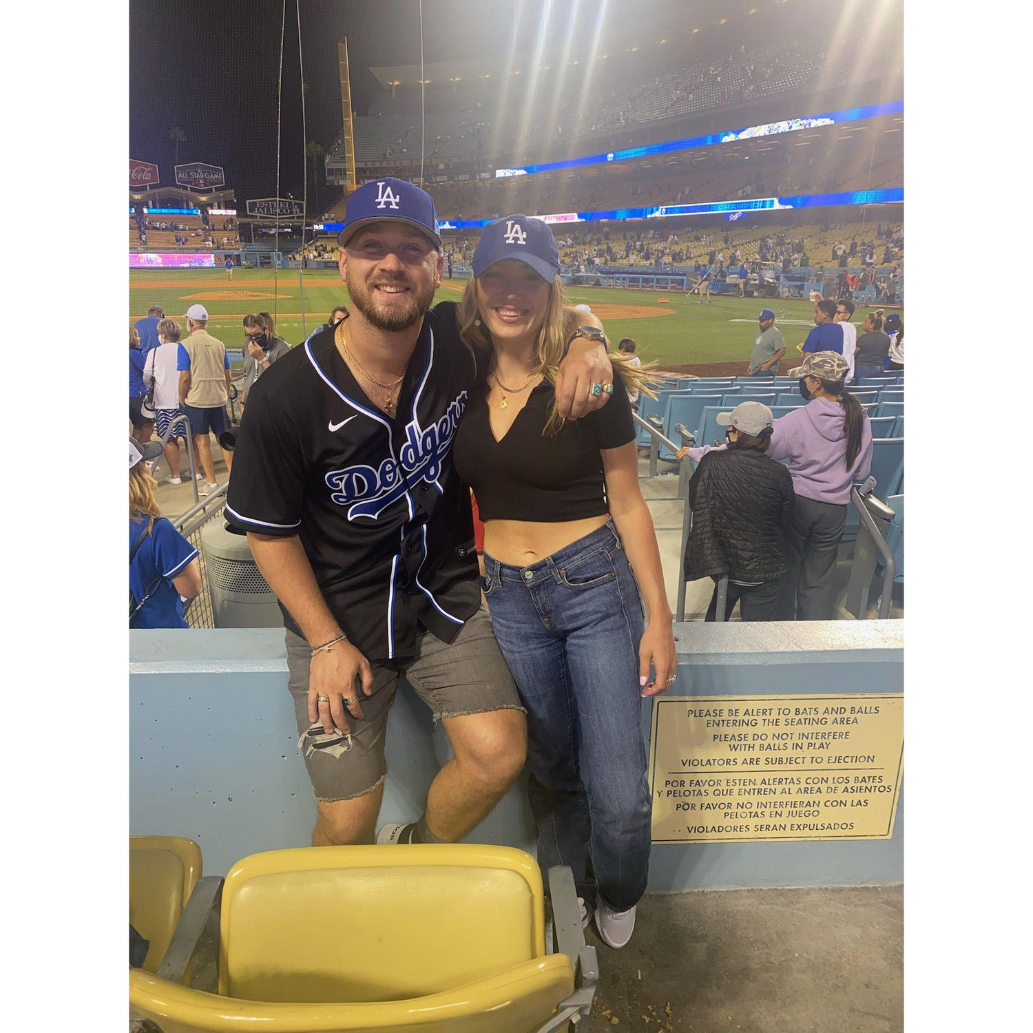 Josh's bday trip to LA. Go Dodgers!
