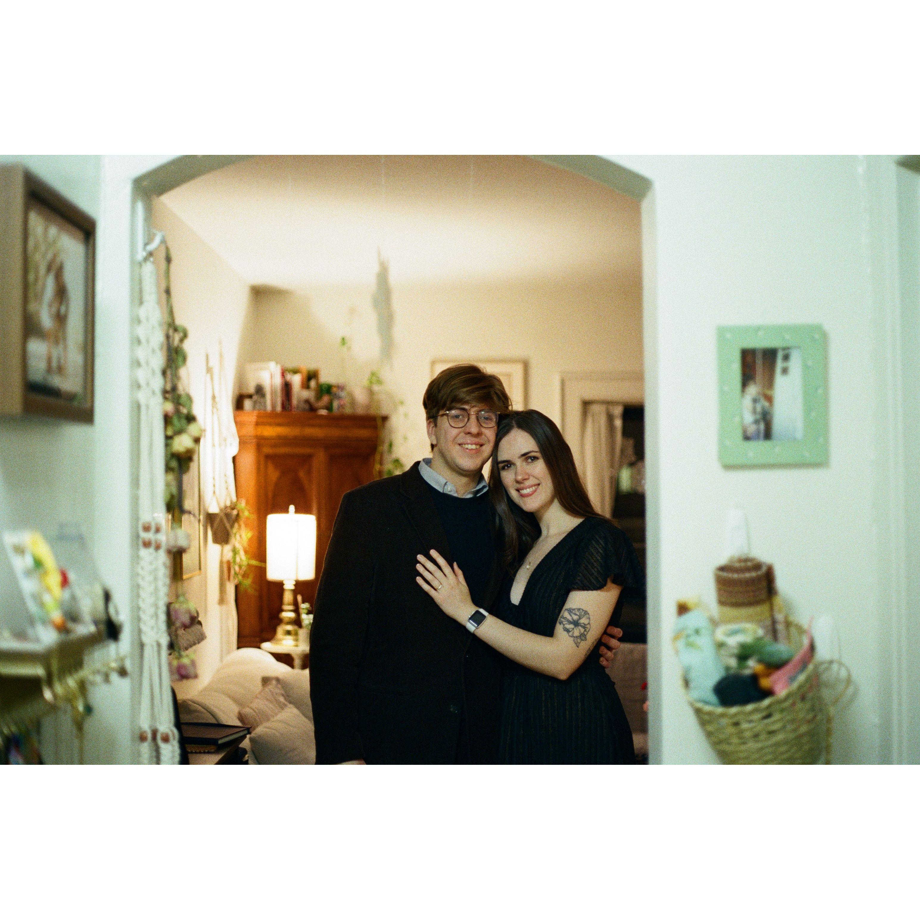 Bekah and I in her New York apartment - Daniel