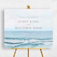 Blue Wedding Sign - Clearwater Landscape