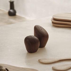 Cairn Salt and Pepper Shakers - Set of 2 - Dark Brown | ferm LIVING