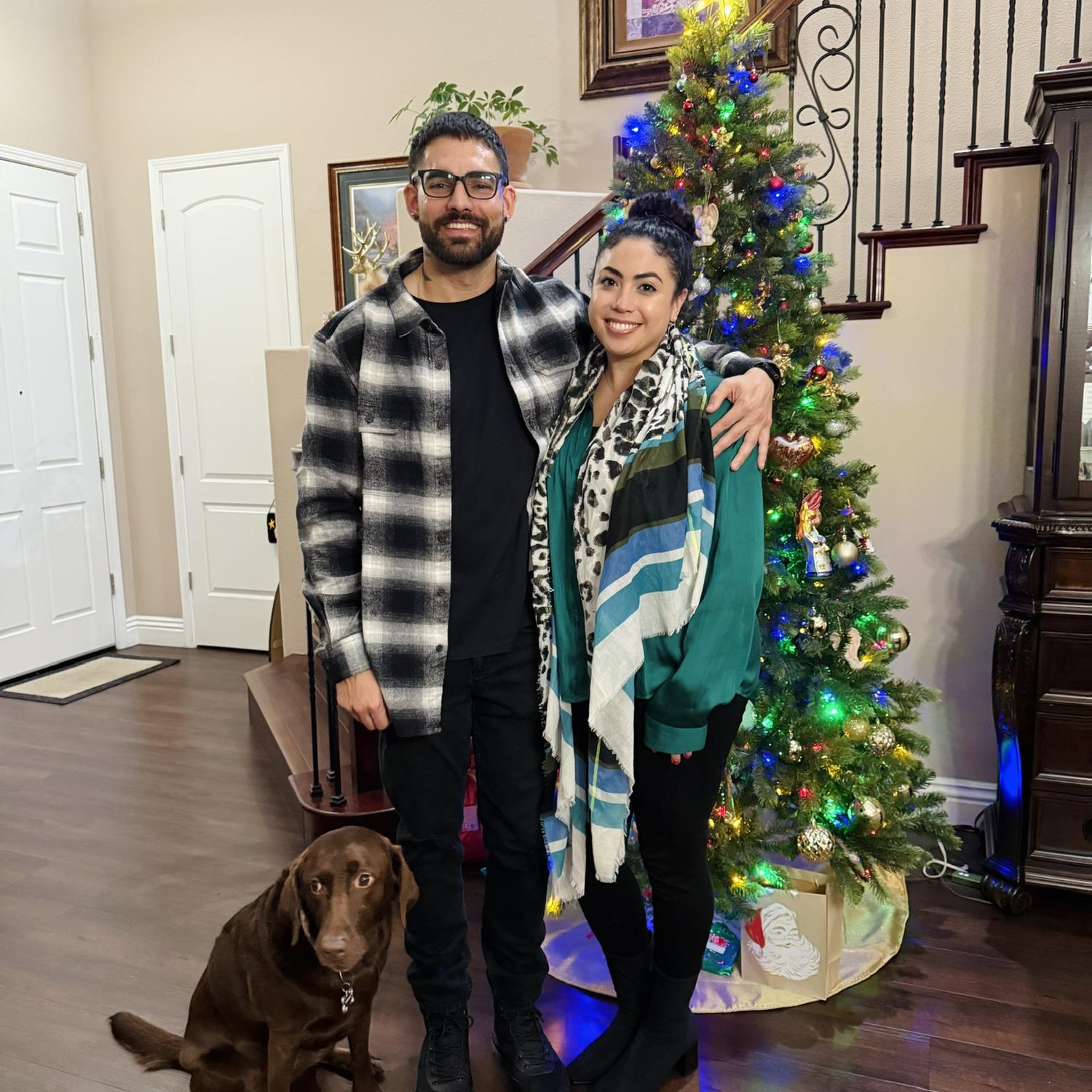 Christmas evening at JT’s parent’s home.