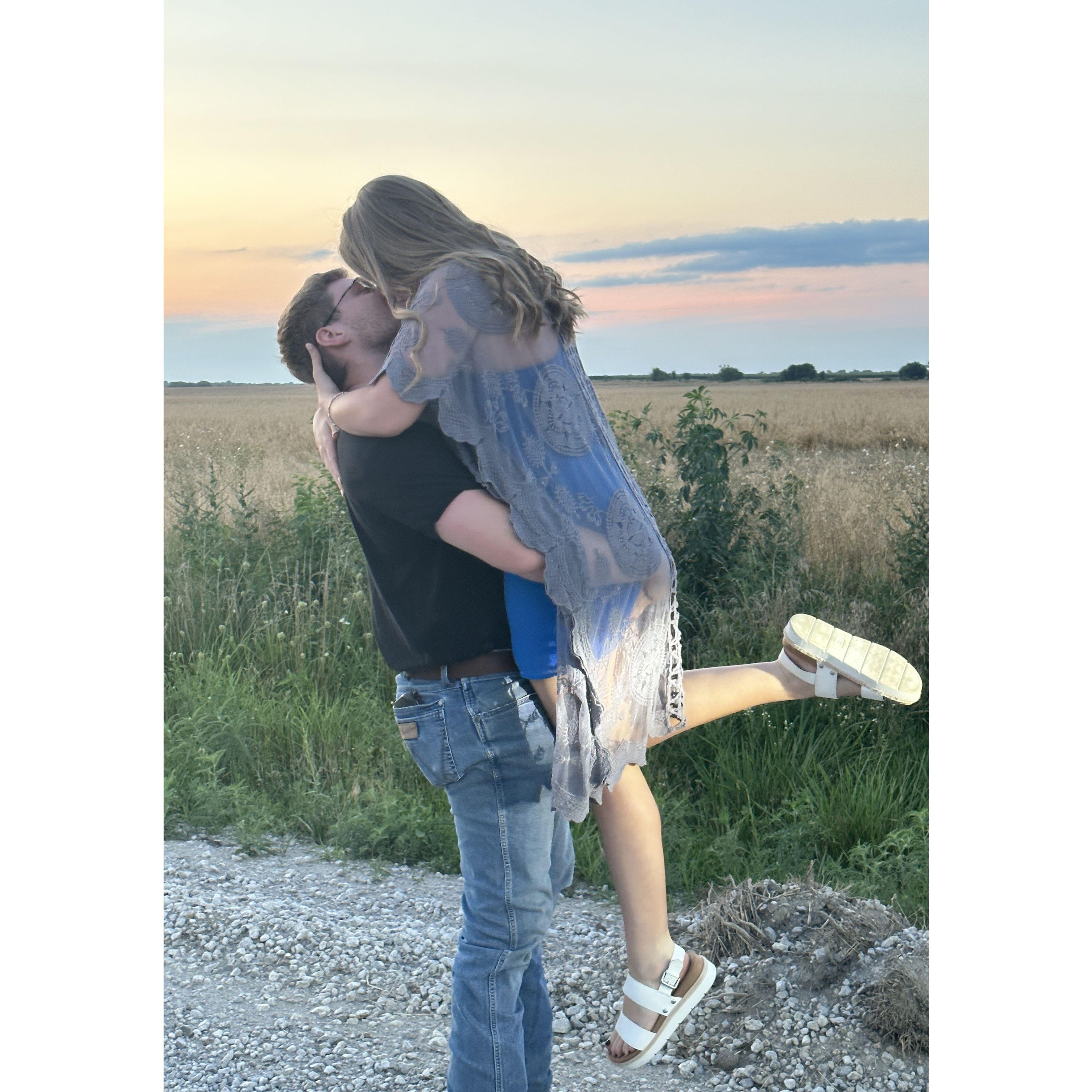 The night we got engaged.