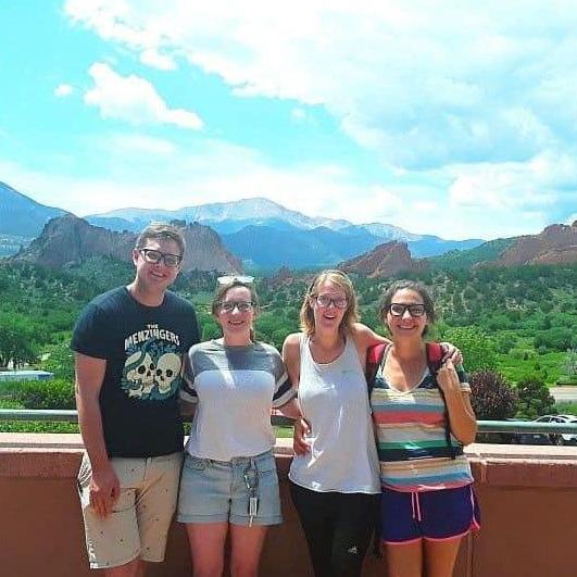 Ryan, Michelle, Kristie, and MOH Biza - Garden of the Gods, Colorado Springs, CO - August 4, 2019