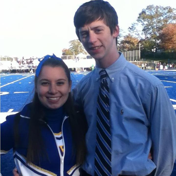 Fall of 2012. I surprised Rachel at a football game, where she was a Cheerleader for UNH!