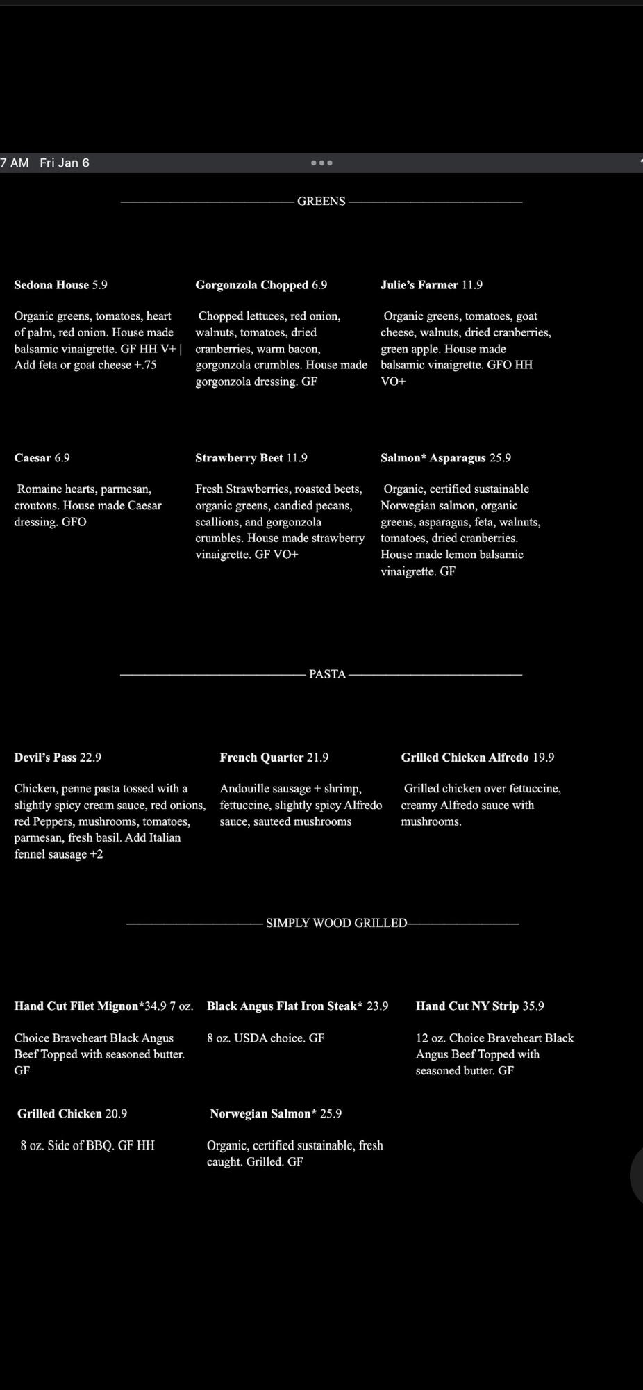 Dinner menu! 2/2