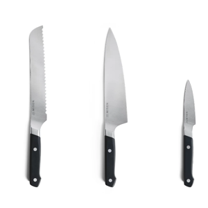 3PC Black Knife Set - ACUTO440
