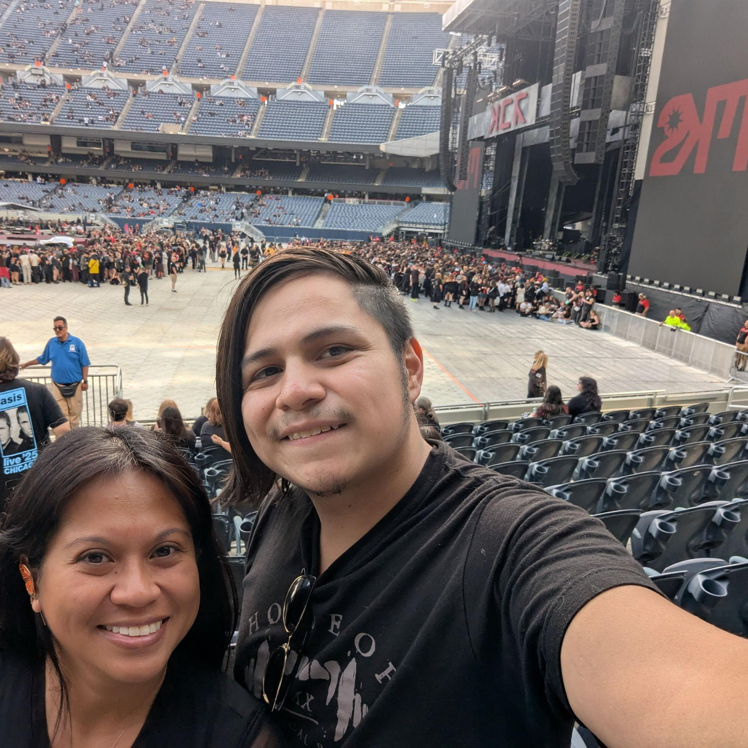 At a concert in Chicago!