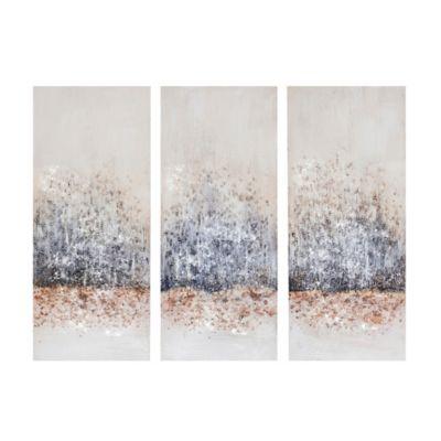 Madison Park™ 15-Inch x 1.5-Inch Wrapped Canvas in Blush/grey Set of 3