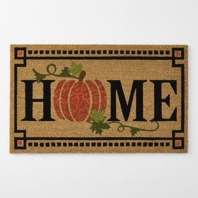 Williams Sonoma Home Pumpkin Door Mat