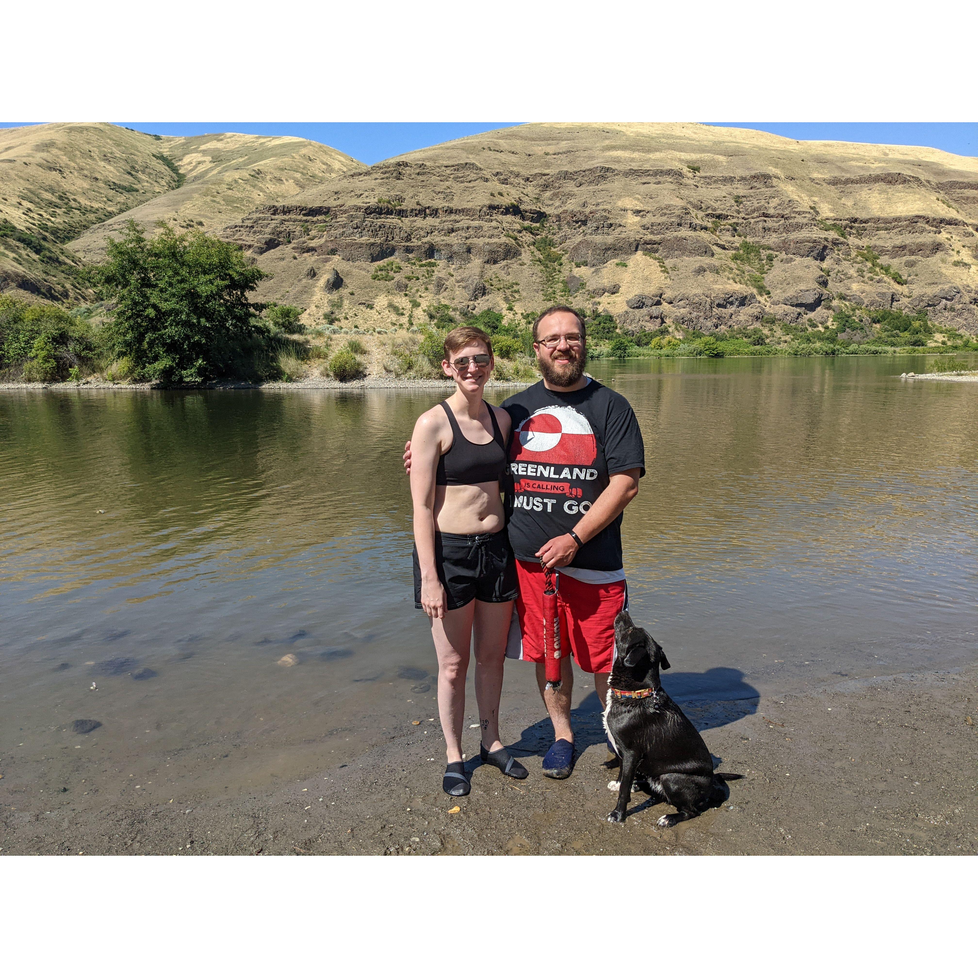 At the river with family!