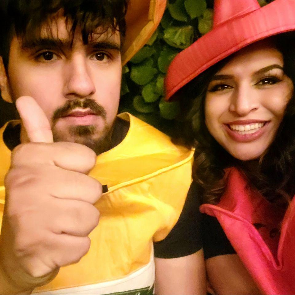 We got third place in a costume contest at a friend's Halloween party.