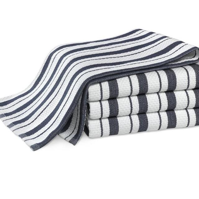 Williams Sonoma Striped Towels, Navy