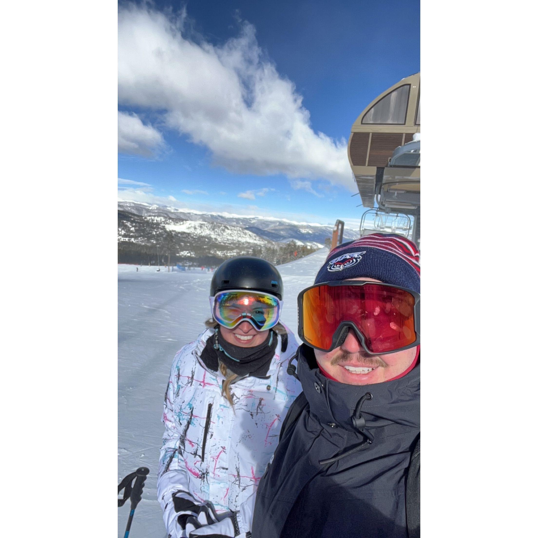 We love our ski trips together!
