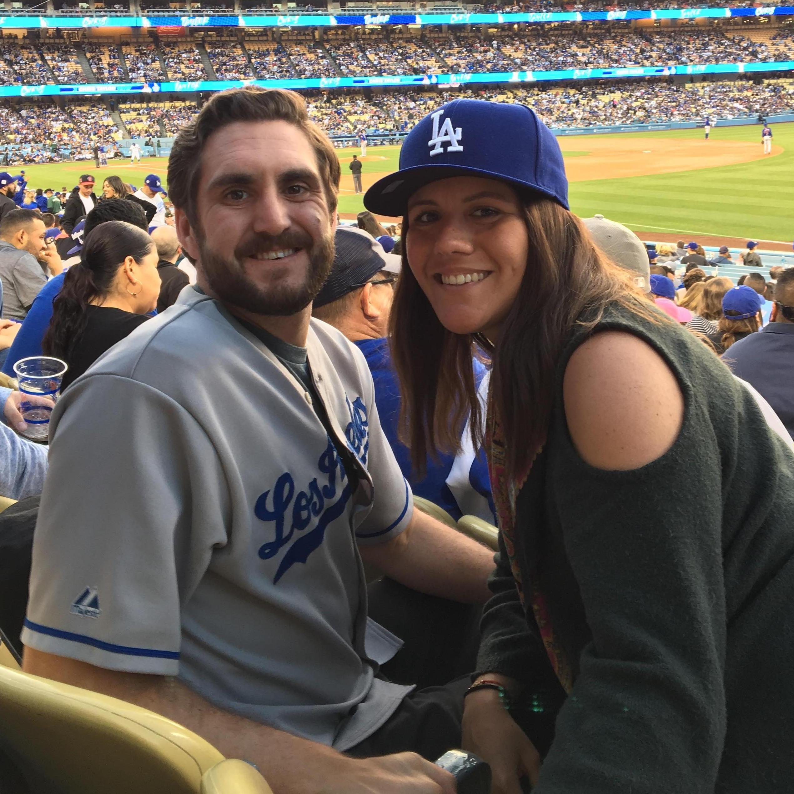 First Dodger game together!