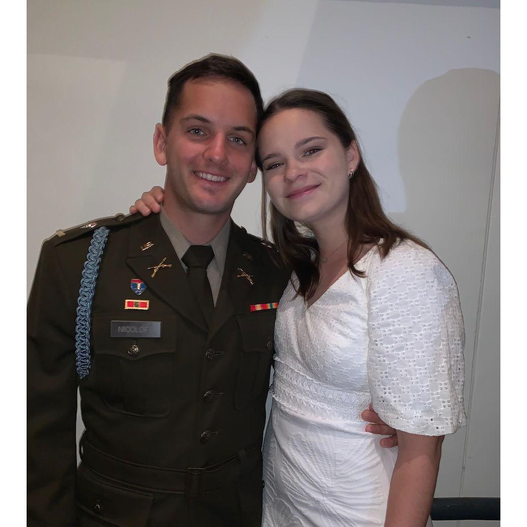 Luke's Infantry Basic Officer Leader Course Graduation in May 2023