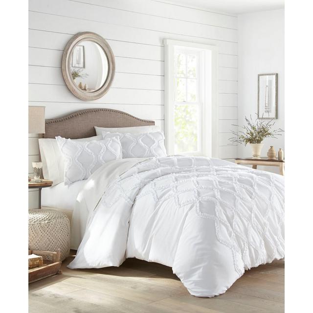 Stone Cottage Anne Ruffle Ogee Full/Queen Duvet Cover Set