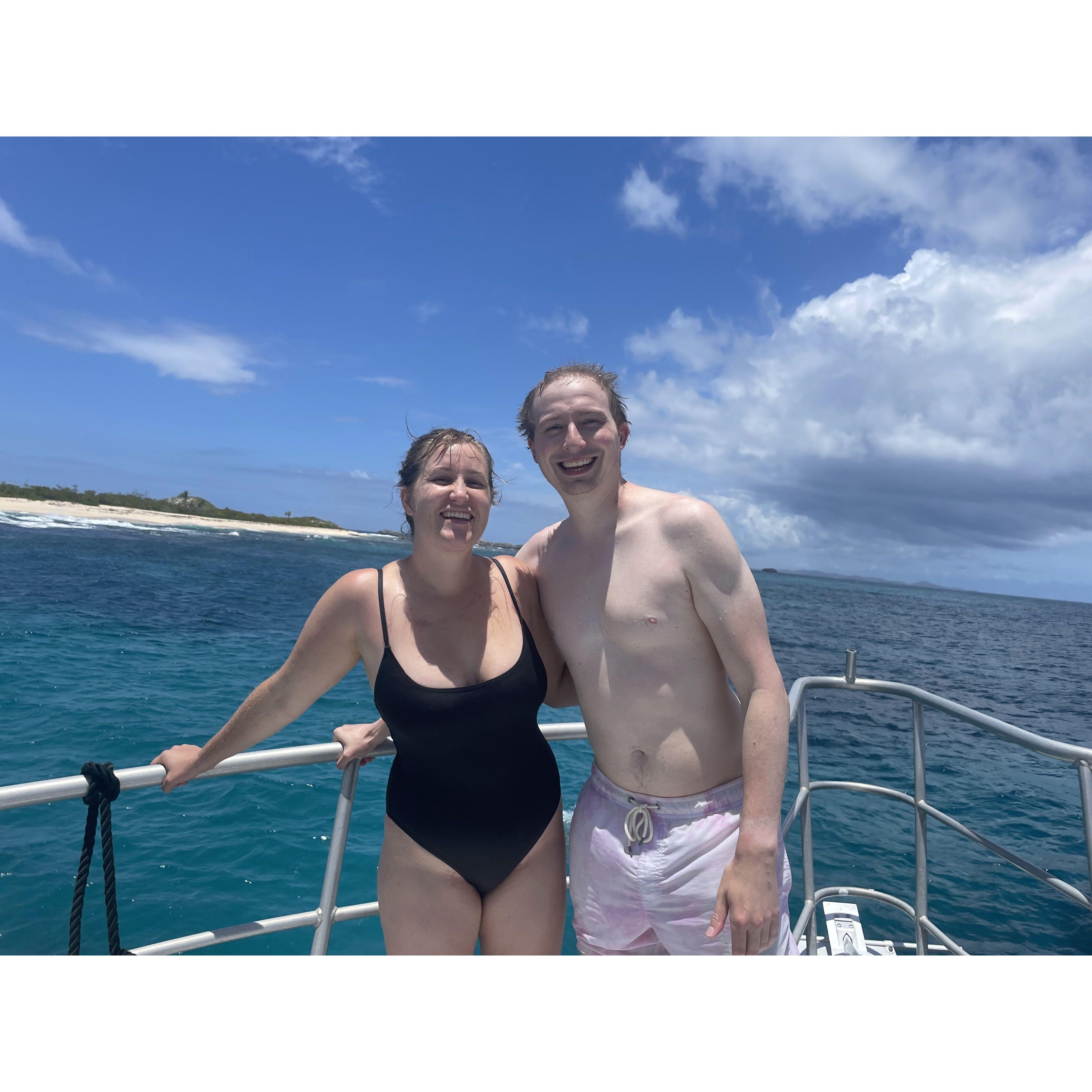 We started to get our open water scuba license in Puerto Rico...