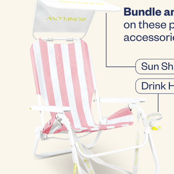 SIGNATURE BUNDLE - PINK Stripes The Shore Thing Chair