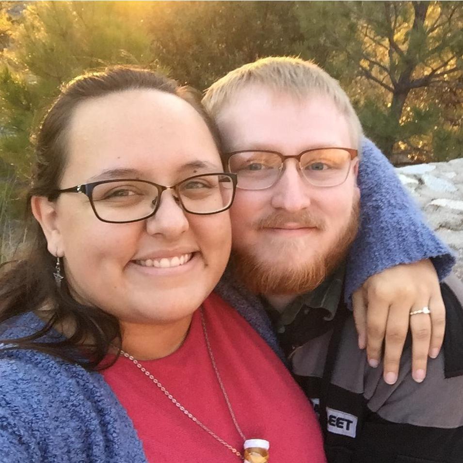 Our first photo as an engaged couple!