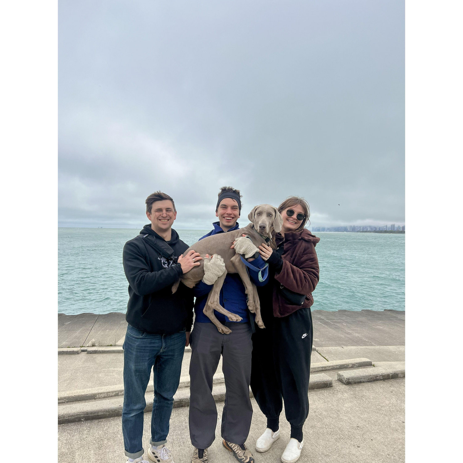 2025 - a trip to Chicago to visit Peter, Elliane, and Gabe. Ft: Blue - the dog inspired by Gabe's "Olive dog sitting" days.