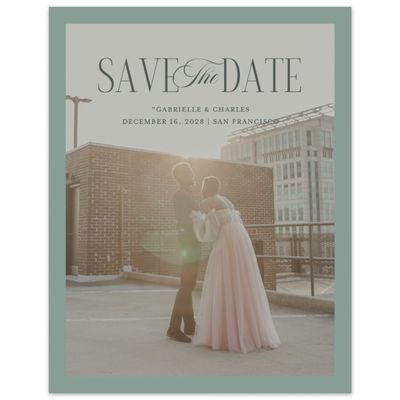 Green Wedding Digital Save the Date - Ford Photo