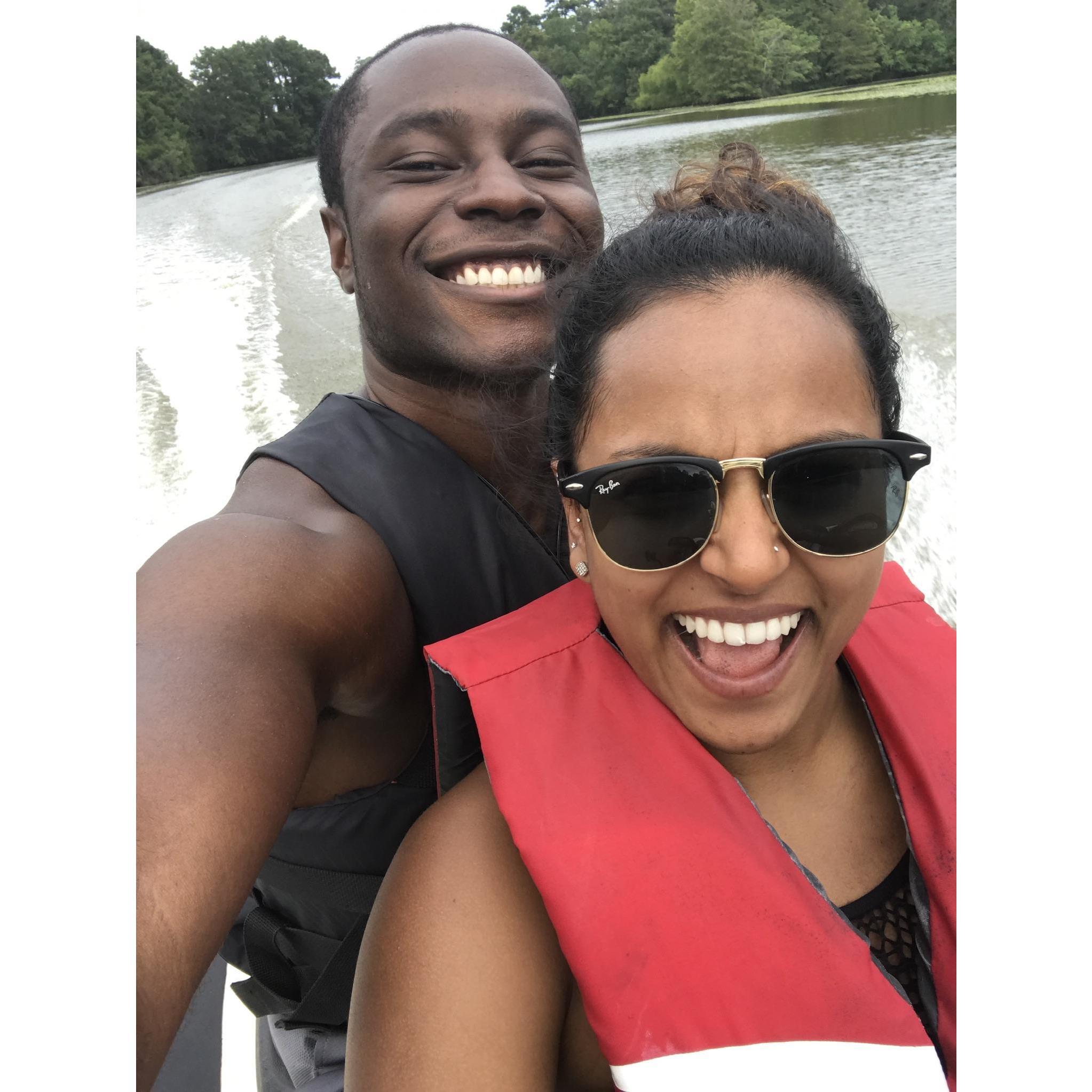 We've tried new things together -- jetskiing!