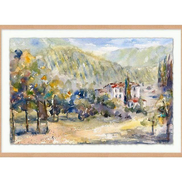 Through the Vineyard Framed Print, 31 x 21"