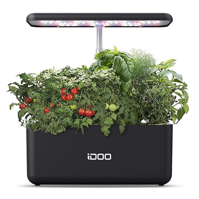 Hydroponics Growing System, Indoor Herb Garden Starter Kit with LED Grow Light, Smart Garden Planter for Home Kitchen, Automatic Timer Germination Kit, Height Adjustable (7 Pods, Seeds not included)