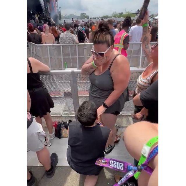 Courtney proposed at Warped Tour while we were seeing one of our favorite bands