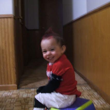 Nevaeh dressed as a skater boy for Halloween