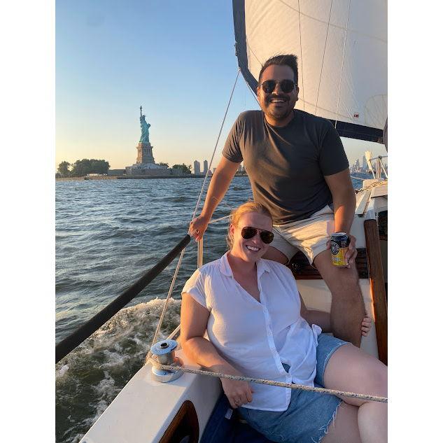 We love it when our friends Julie & Sam invite us on an NYC sail!