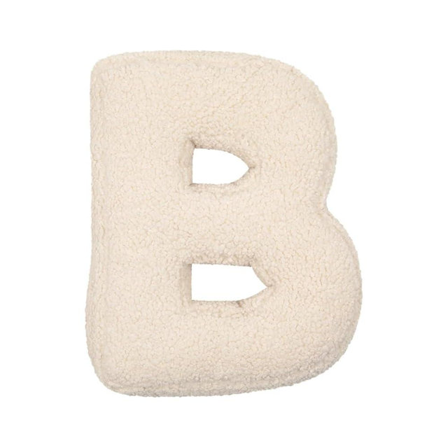 Letter Pillow English Letters Pillow Soft Initial Throw Cushion Decorative Alphabet Letter Pillows Cozy 26 English Letters Throw Pillow for Living Room Sofa Couch Bed Car Decoration, 40 * 35 * 10 (B)