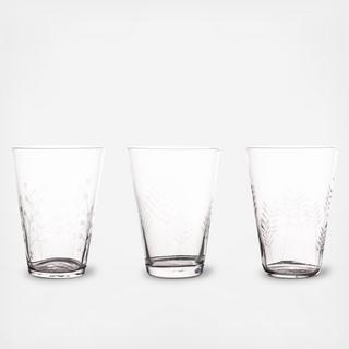 Sienna 6-Piece Etched Wine Glass Set