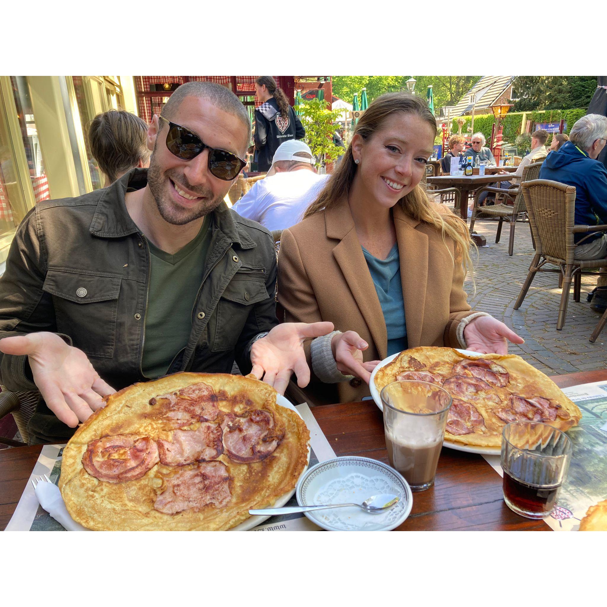 Gigantic pancakes in the Netherlands