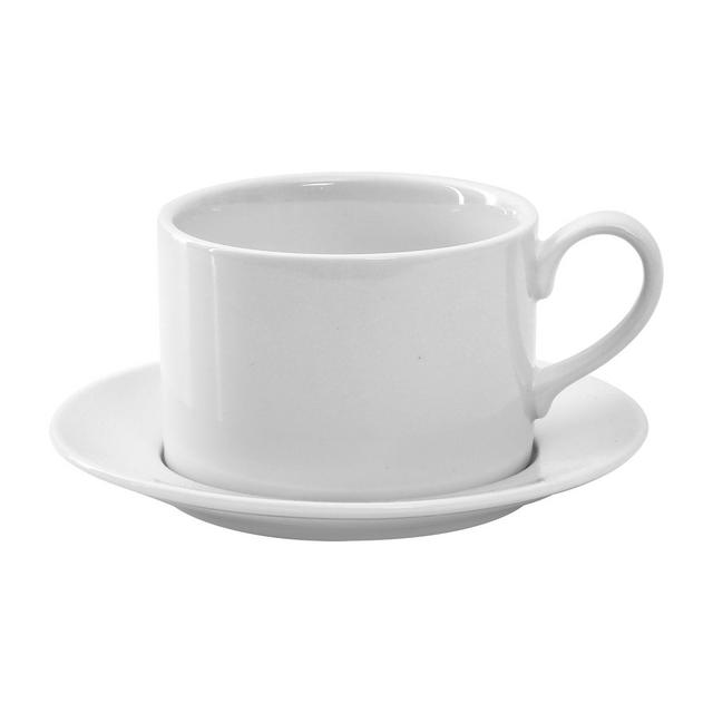 Our Table™ Simply White 2-Piece Espresso Cup and Saucer Set