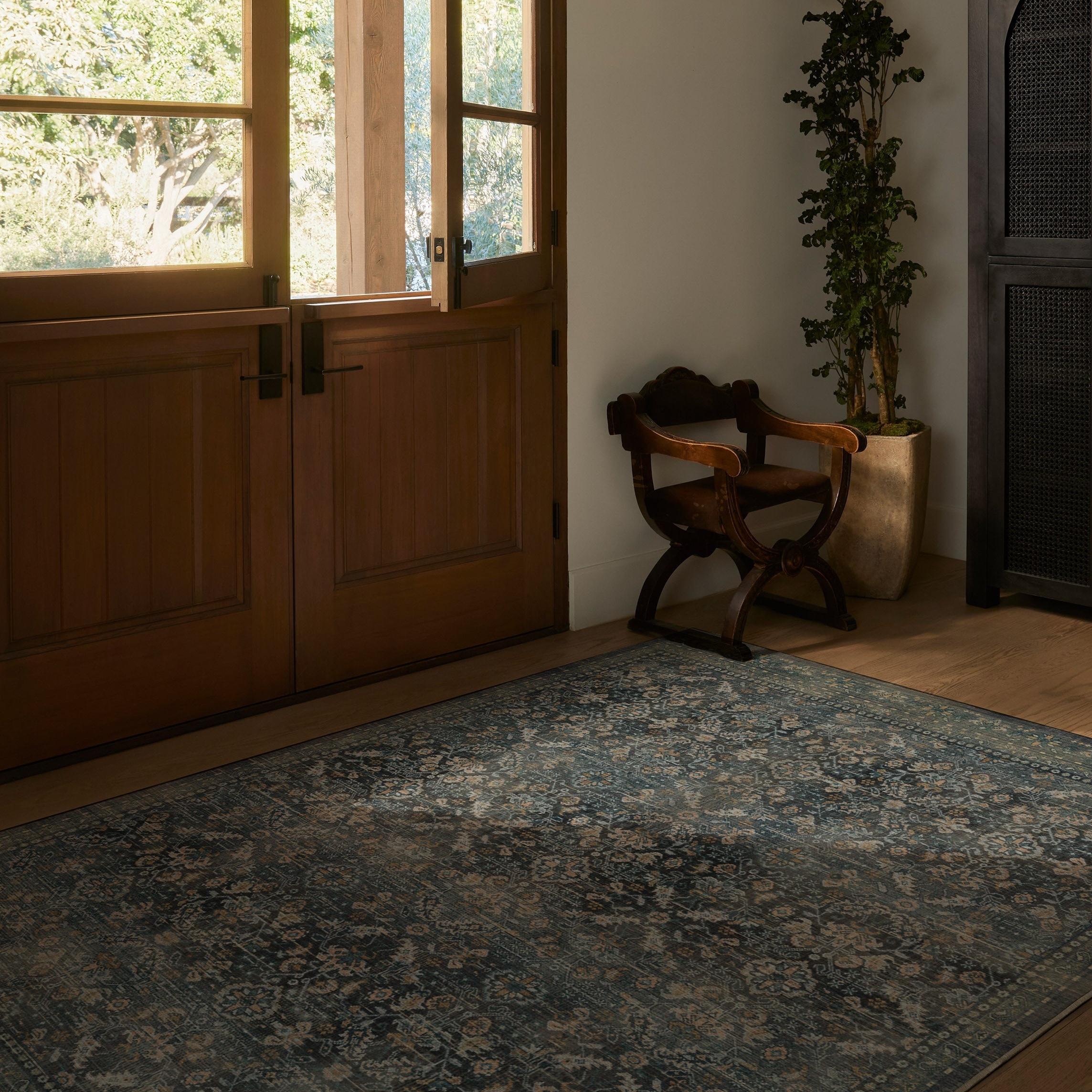 Frances Vintage Teal Blue Rug | Ruggable 9x12