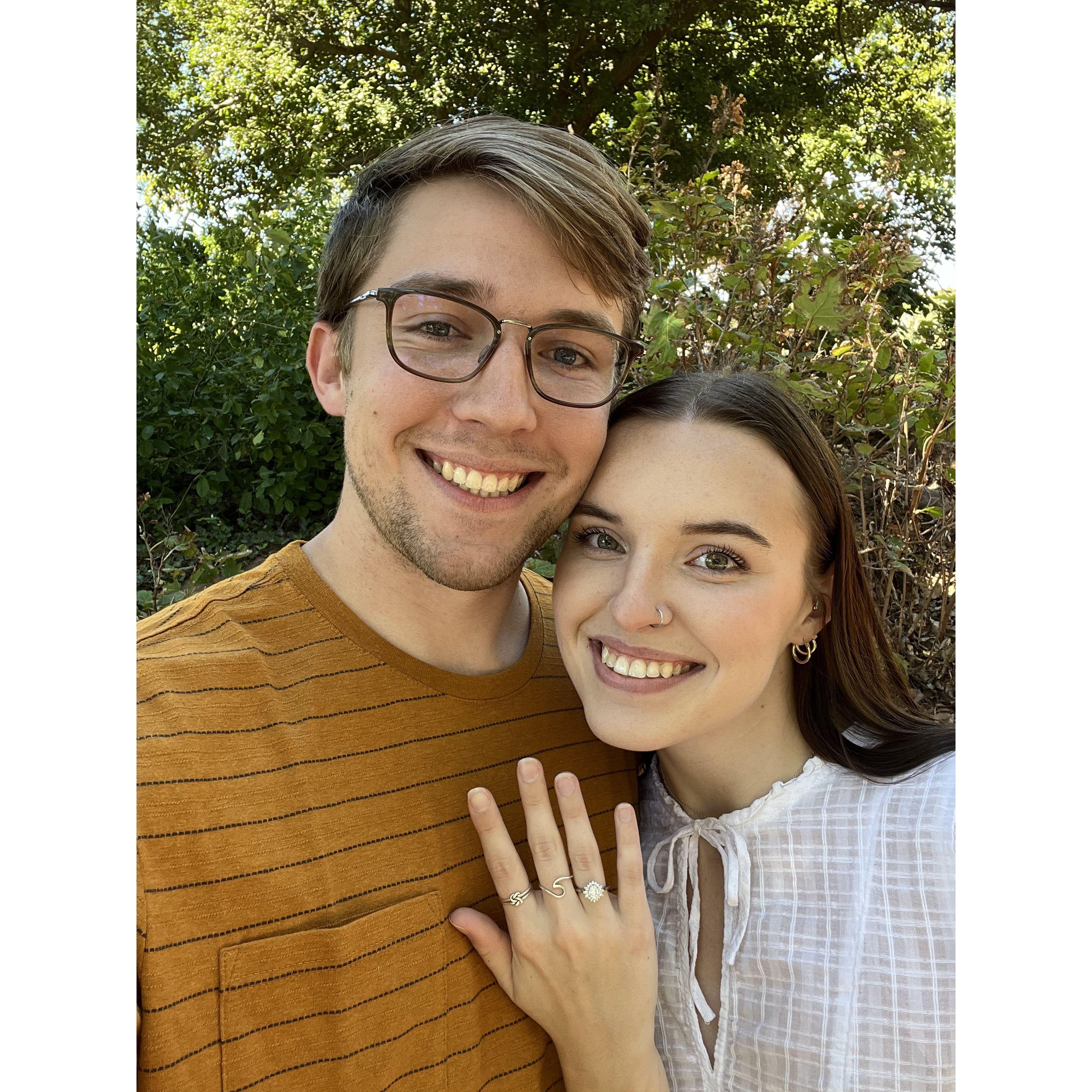 And where he proposed! Oct. 1, 2022